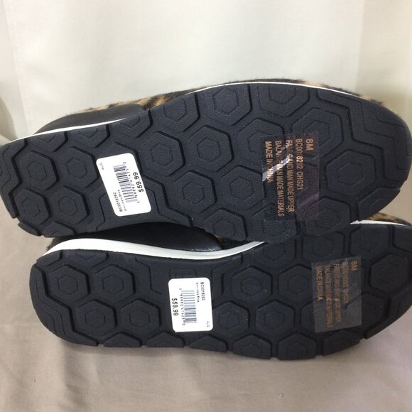 NEW B.O.C. Kara Chelsea Boots Ankle Leopard Print Fabric Elastic Sides - Picture 6 of 7